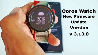 Coros pace 3 firmware update with weather widget etc  Coros Watch [upl. by Cardew]