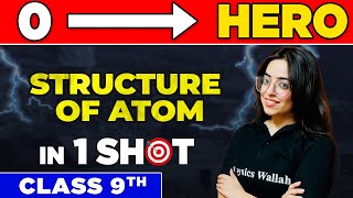 STRUCTURE OF ATOM in One Shot  From Zero to Hero  Class 9th [upl. by Lanaj]