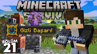 TOPUZ İçin Yüzlerce Kasa Açma Mücadelesi  Minecraft Survival 21 [upl. by Nnyleitak]