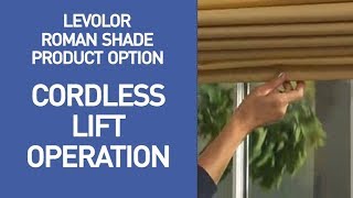 Levolor Cordless Roman Shades Demo [upl. by Oirifrop81]