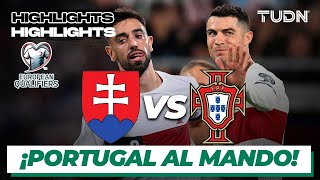 Eslovaquia vs Portugal  HIGHLIGHTS  UEFA Qualifiers 2023  TUDN [upl. by Runstadler]