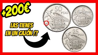 🚩 PESETAS VALIOSAS y RARAS de la serie BA  Monedas VALIOSAS 4  El Mundo de las Monedas [upl. by Rayna]