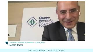 Il Gruppo Iccrea al Salone CSR 2020 il ruolo del Board nella strategia di Sostenibilità [upl. by Esital]