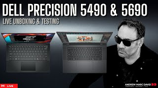 Dell Precision 5490 amp 5690  Live Unboxing amp Testing [upl. by Liryc279]