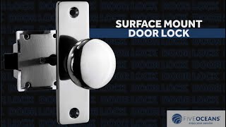 Surface Mount Door Lock BY FIVE OCEANS [upl. by Ahsenik]