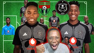 ORLANDO PIRATES LINE UP VS CRYSTAL LAKE REVEALED MBATHA amp MOFOKENG STARTS [upl. by Coralyn721]