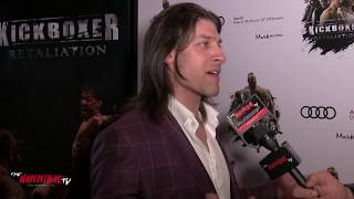 Alain Moussi Kickboxer Retaliationquot Red Carpet Interview 2018 [upl. by Schnabel]