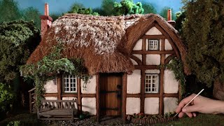 How to make a miniature thatched cottage [upl. by Danielson]