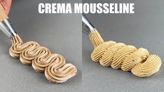 Crema Mousseline para rellenos y decoraciones  Mousseline Cream for fillings and decorations [upl. by Saitam]