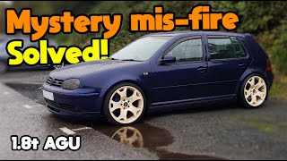 Mk4 VW Golf GTi turbo AGU mystery misfire fixed [upl. by Eladal652]