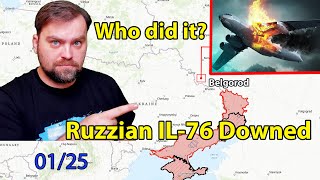 Update from Ukraine  Ruzzian IL76 Transport Airplane Shot down Near Belgorod  What Happened [upl. by Sisson]