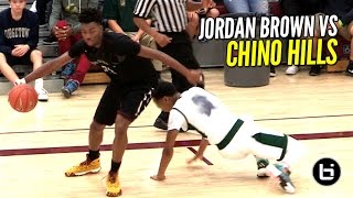 Jordan Brown Gives His BEST Effort Against Chino Hills Class of 2018 5Star Recruit [upl. by Vladimir]