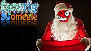 Omegle Trolling w Facerig Santa Edition [upl. by Eceinehs243]