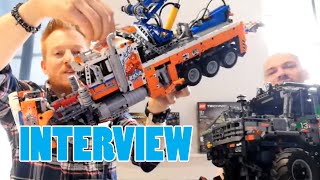 LEGO Technic Designer Interview 42128 HeavyDuty Tow Truck amp 42129 4x4 MercedesBenz Zetros [upl. by Walter]