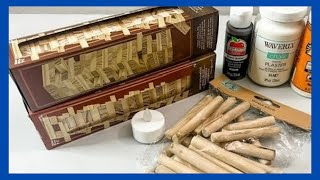 Dollar Tree Mini Fireplace DIY  Fall Decor DIY  Just 1 Quick Craft [upl. by Eelyr135]