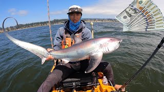 Making Money Kayak Fishing THRESHER SHARKS on the Kayak [upl. by Chu]