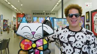 Romero Britto 🎨 Présentation de lartiste pour les enfants du primaire 👩‍🏫 [upl. by Elleuqram]