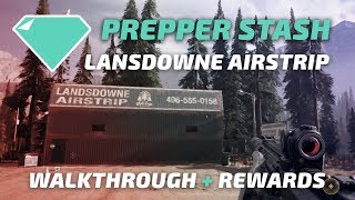 HANGAR PAINS LANSDOWNE AIRSTRIP PREPPER STASH  FAR CRY 5 [upl. by Carlton]