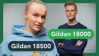 Which is Better Gildan 18000 Sweatshirt vs Gildan 18500 Hoodie Review [upl. by Akcirahs527]