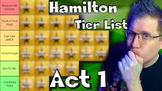 Ranking ALL Hamilton Songs in Act 1  Hamilton Tier List [upl. by Ronni]