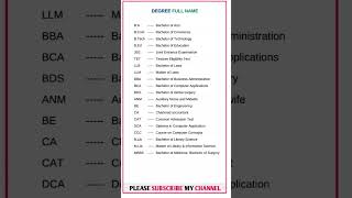 full formdegree full formmbbs full formmd full formba full formdoctor degree full formshorts [upl. by Mohorva]