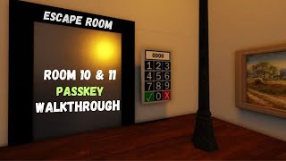 Roblox Escape Room NEW  Full Walkthrough Room 10 amp 11 [upl. by Whitver]