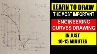 How to draw an Epicycloid in Engineering Drawing [upl. by Sussi]