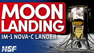 Nova C IM1 Lands on the Moon [upl. by Nnagrom151]