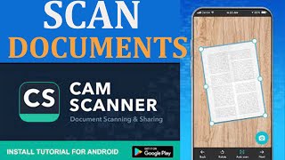 How to Install and Use CamScanner on Android [upl. by Aronoel]