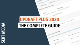 UpdraftPlus Tutorial 2020  How To Setup amp Configure UpdraftPlus Free For WordPress  UpdraftPlus [upl. by Cyd287]