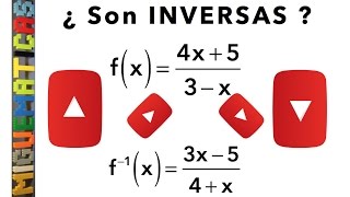 Comprobación de la inversa de una función [upl. by Judus]