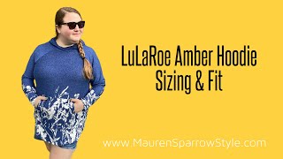 LuLaRoe Amber Sizing  Fit amp feel of this incredible unisex kangaroo pocket hoodie [upl. by Conant]