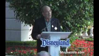 Marty Sklar Window Dedication Ceremony on Main Street 71709 [upl. by Aber]