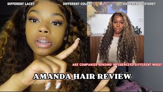 AMANDA HAIR BLONDE CURLY HIGHLIGHT WIG  NOT SPONSORED [upl. by Lara]