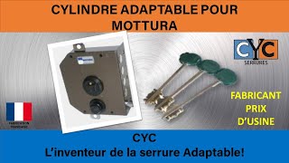 clé ITAL serrure changer remplacer le cylindre par adaptable CYC sécurisé débrayable [upl. by Ambrosia480]