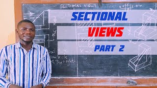 SECTIONAL VIEW 2 in  Technical drawing  Engineering drawing [upl. by Anitsyrhc]