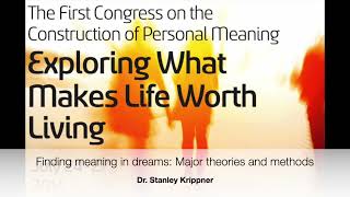 Finding meaning in dreams  Dr Stanley Krippner  8th Meaning Conference 2014 [upl. by Ainar]