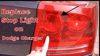 How to Change Rear Light Bulb  Dodge Charger [upl. by Sel526]