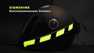 SIGNSHINE RGB amp Electroluminescent Helmet Leds [upl. by Barbe476]