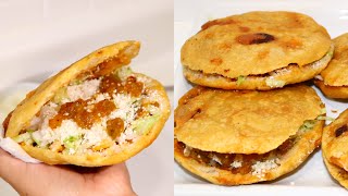 Gorditas de chicharron prensado como del CDMX 🇲🇽  Receta paso a paso mas una rica salsa tatemada [upl. by Urban]