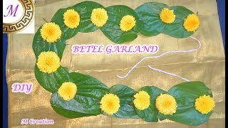 how to make BETEL LEAVES GARLAND for HANUMAN [upl. by Carpenter203]