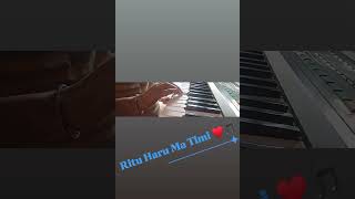 Ritu Haru MaTimi on Piano ♥️🎶pianoshorts nepal trending nepalisong [upl. by Nivlek]