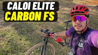 CALOI ELITE CARBON FS  MTB NA TRILHA [upl. by Ahsyak]