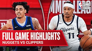 NUGGETS vs CLIPPERS  NBA SUMMER LEAGUE  FULL GAME HIGHLIGHTS [upl. by Amapuna985]