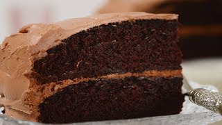 Simple Chocolate Cake Recipe Demonstration  Joyofbakingcom [upl. by Montagu]