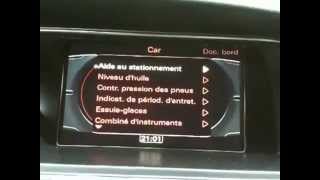 Audi MMI 3G Menu caché [upl. by Gurney]