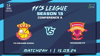 TAL Bengaluru  11s  Season 13  Con A  Game Week 1  15092024 FC KOUGEN KIKOU VS YATAGHAN FC [upl. by Robinetta]