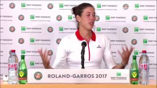 Garbiñe Muguruza Press Conference RG17  4th of June [upl. by Ykcin391]