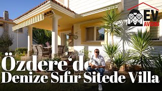 İzmir Özderede Denize Sıfır Sitede Ferah Bir Villa  İzmir Özdere Satılık Villa 199 [upl. by Nilyac205]