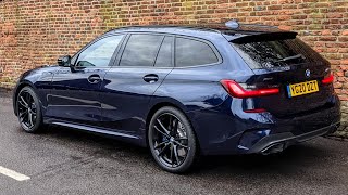 BMW M340d or M340i  Which one is Best 2021 M340d Touring Review [upl. by Nonnahsed601]